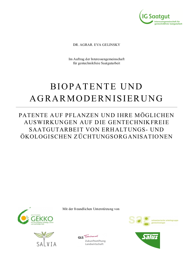 Biopatente und Agrarmodernisierung